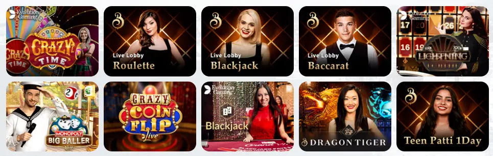 Jeux de casino en direct NORTH CASINO