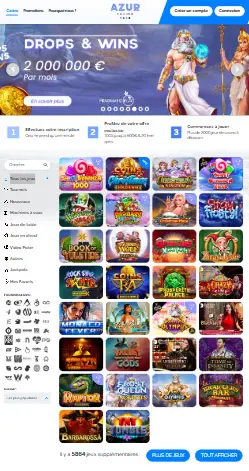 l'application et interface NORTH CASINO