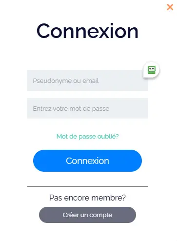 Connexion des membres du NORTH CASINO