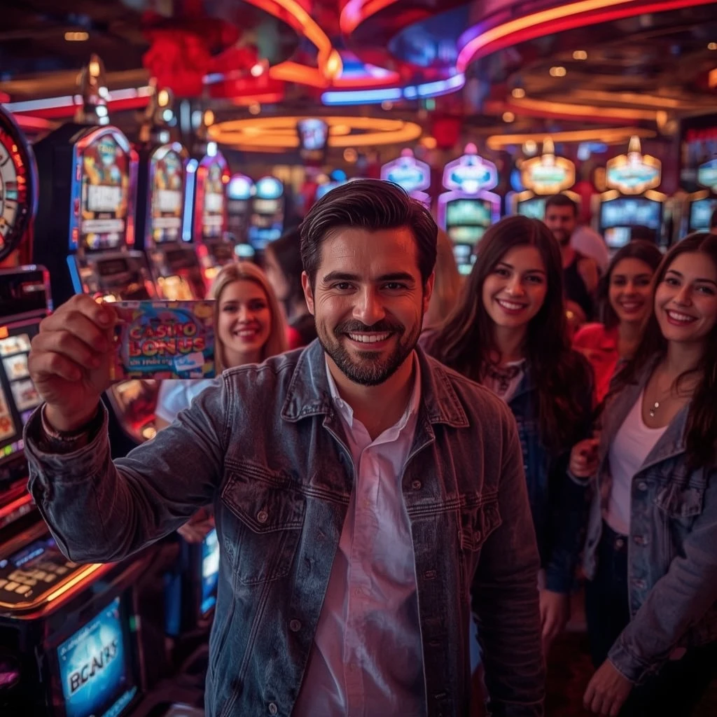 personne tenant un bonus NORTH CASINO