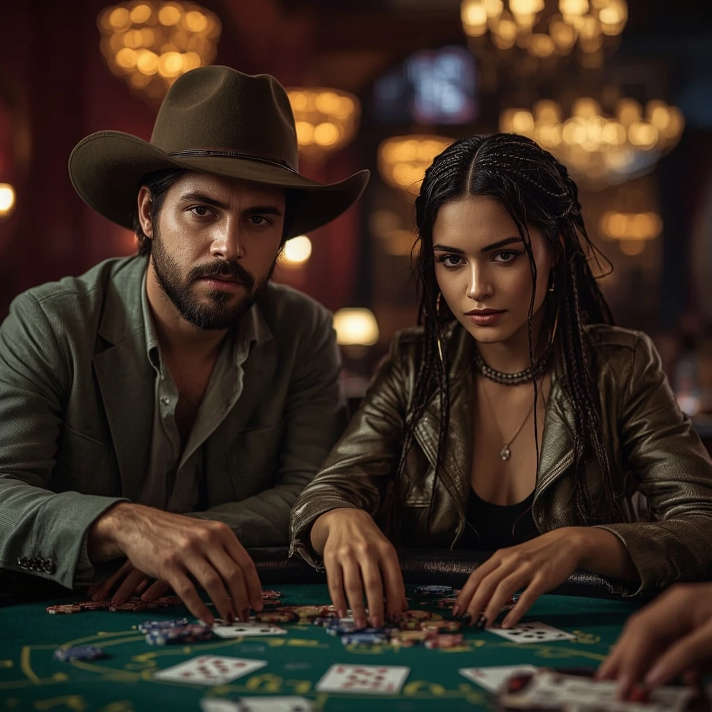 photo de deux joueurs de poker NORTH CASINO